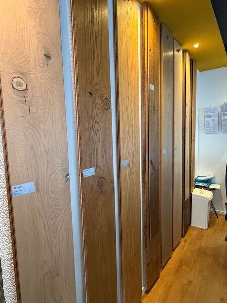 Parkett-Muster im Showroom